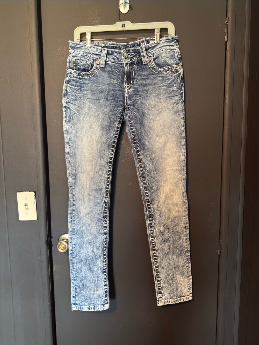 Miss Me Women's Acid Wash Skinny Jeans size 28